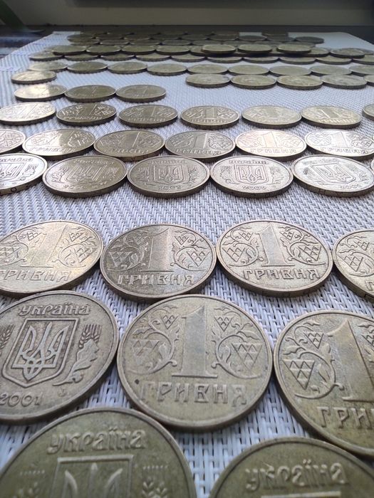 Монети України обігові 1992-2025р.(1,2,5,25,50коп. 1грн.) року
