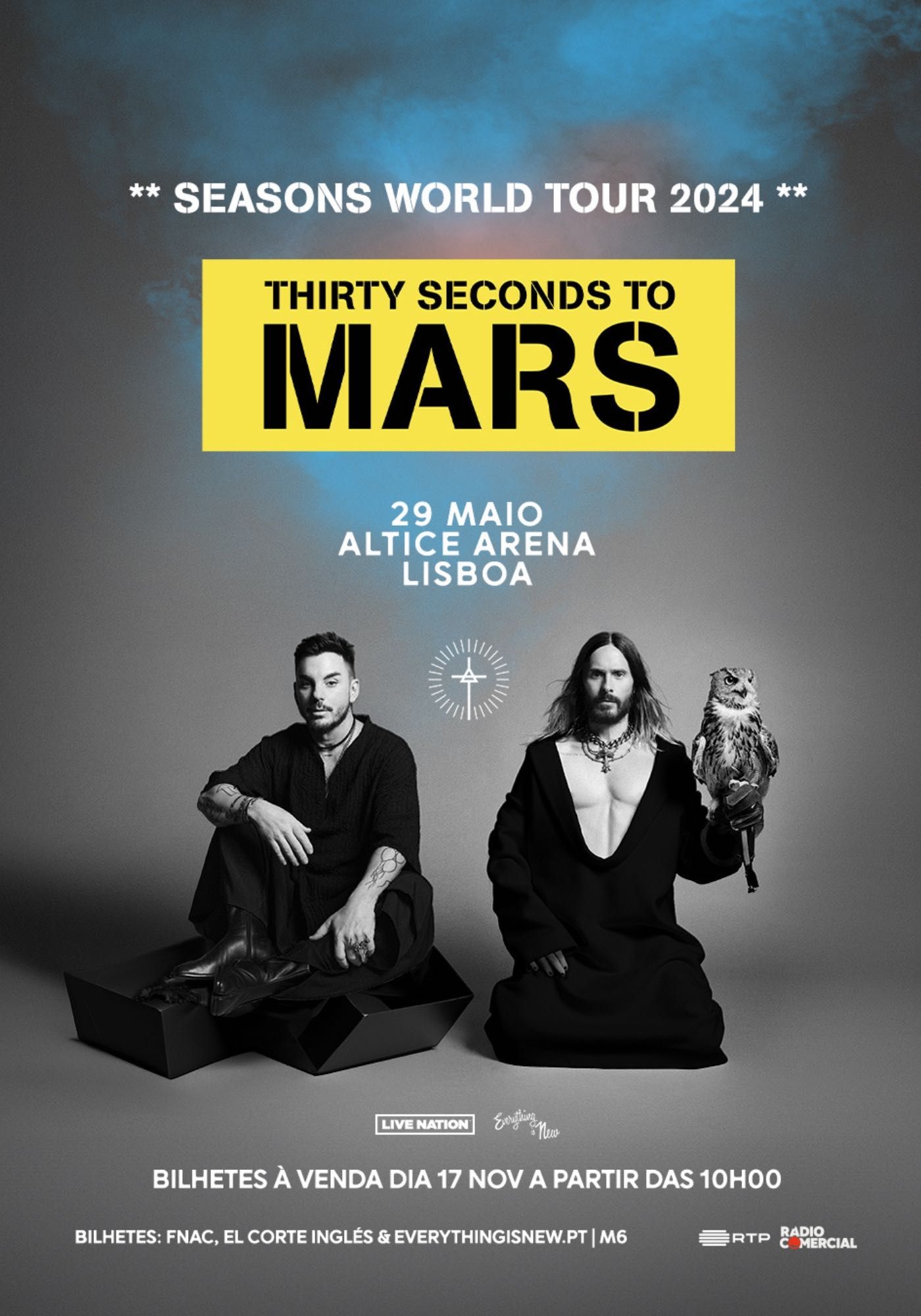 Bilhetes 30 seconds to mars