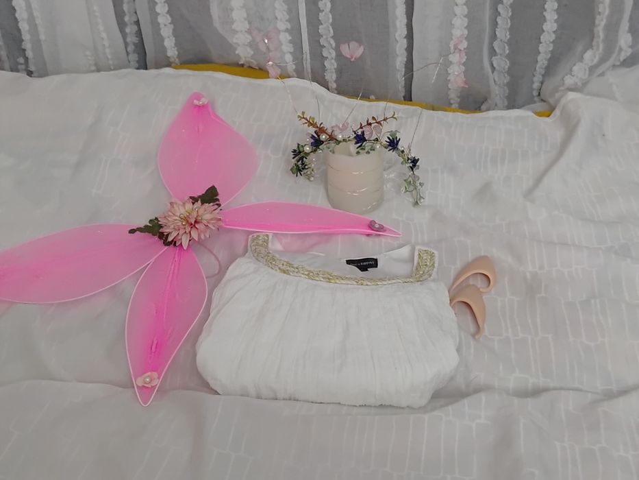 Strój przebranie elf letnia wróżka Calineczka rozmiar S/L