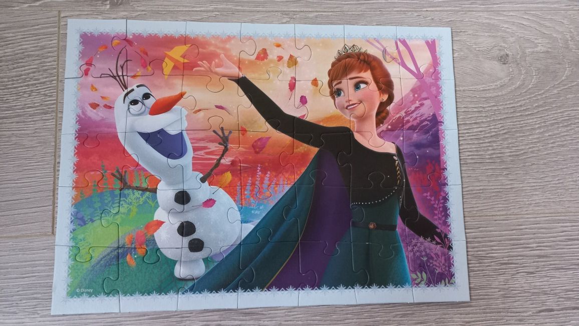 Trefl Kraina Lodu 2 Frozen Puzzle 4w1 zestaw Elsa