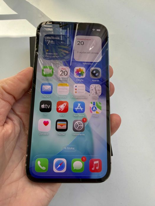 iPhone 13 Pro, Graphite, 128 GB, kondycja 100%