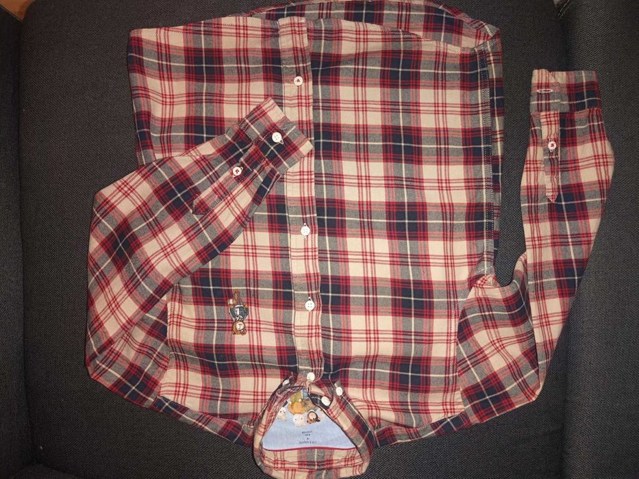 Koszula w kratę Tatuum Miś Uszatek 122-128