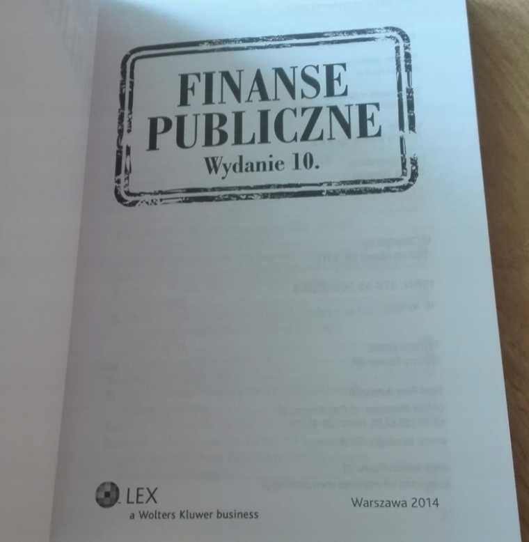 Finanse publiczne 2014 Kluwer Rudnik NOWA Iwko