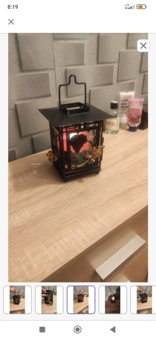 Lampion metalowy wys.20 cm