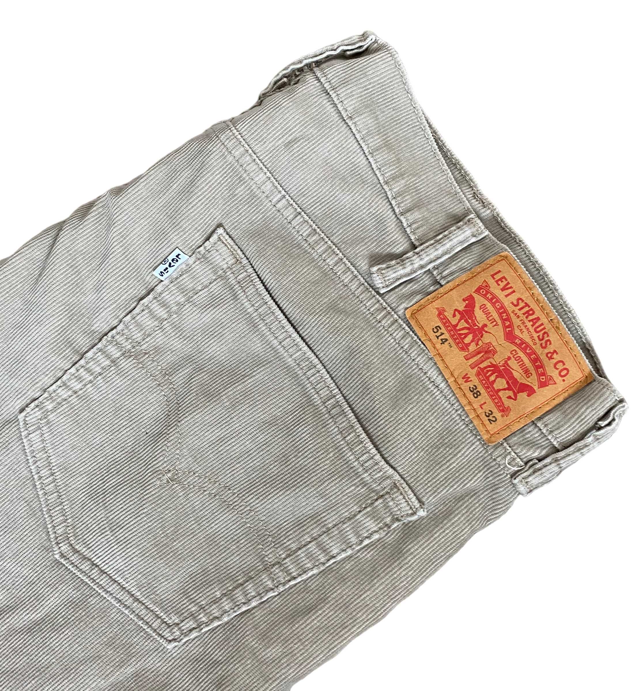 Levi's 514 sztruksy, W38/L32, stan bardzo dobry