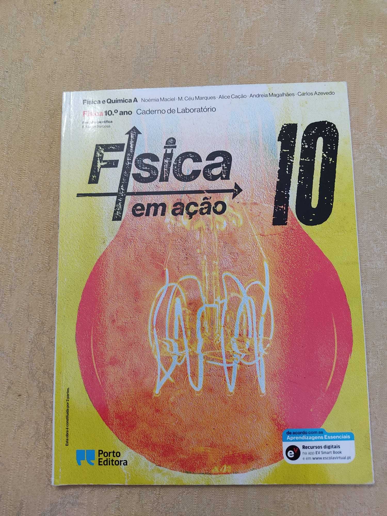Caderno de laboratório - Física em ação  - 10.º ano (NOVO)