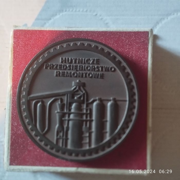Hutnicze Przedsiębiorstwo Remontowe -medale okolicznościowe .