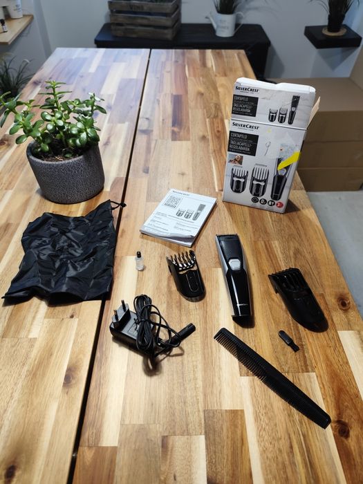 Kit máquina corta cabelo bateria nova