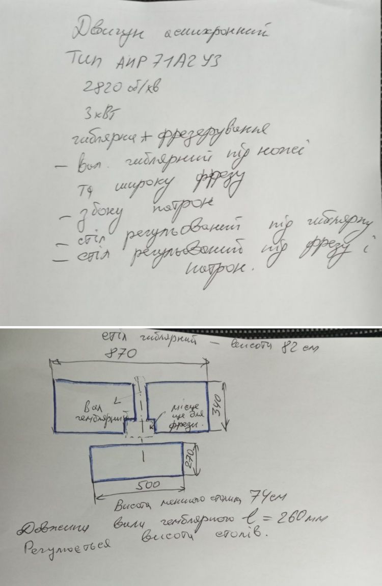 Гиблярка+фрезерування з можливістю перестановлення під циркулярку!