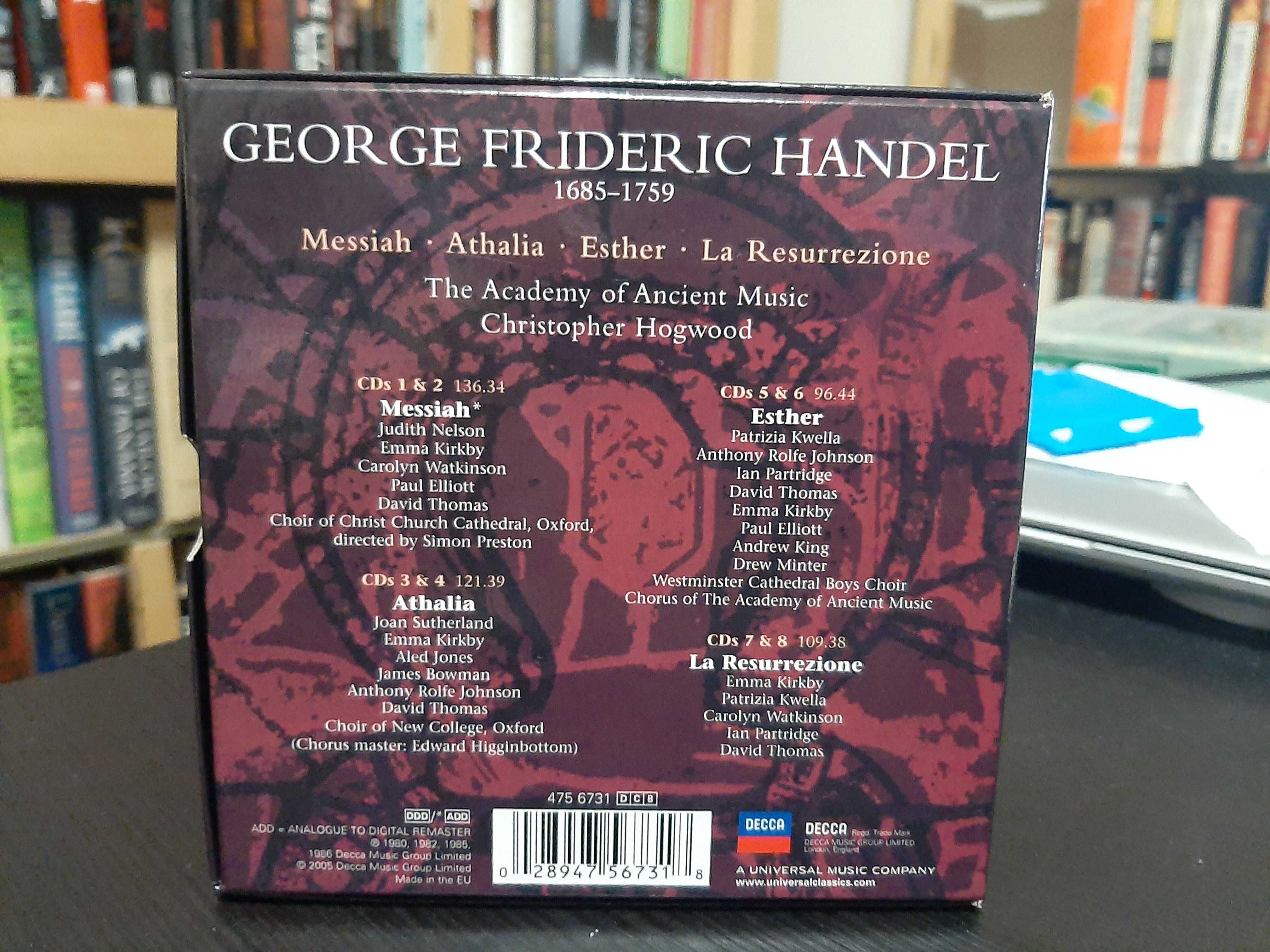 Handel – 4 Oratorios – Academy Of Ancient Music, Christopher Hogwood