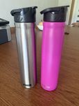 N’OVEEN  Bidon 730 ml TB586 Pink Matt oraz silver matt