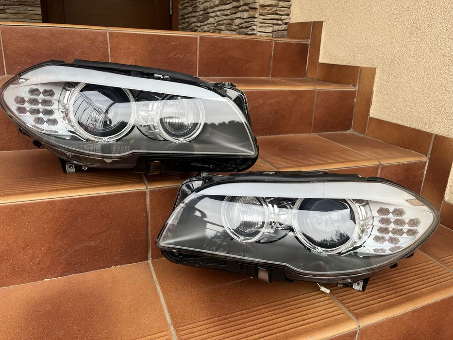 Lampy przod przednie bmw f10 f11 dynamic xenon skretne przed lift Eu