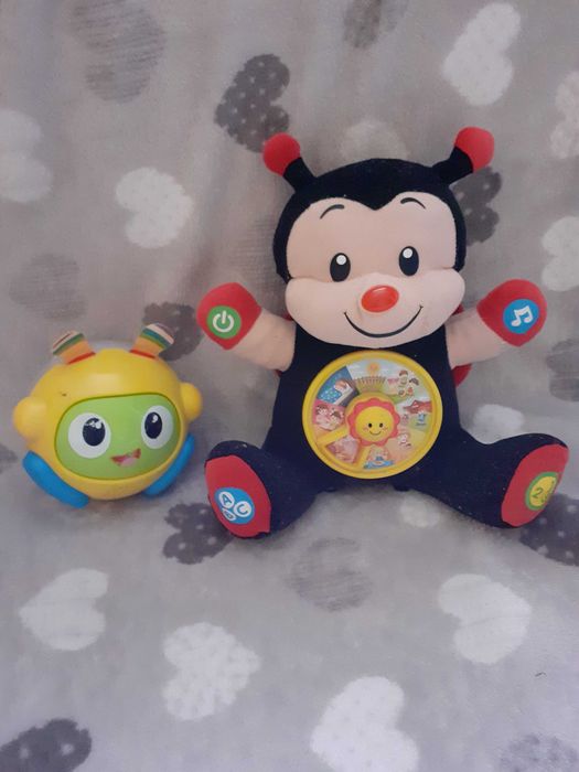 Zabawki turlaczek fisher price, biedroneczka haneczka