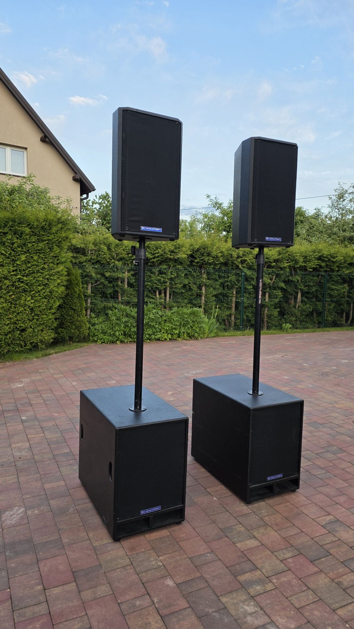 Zestaw ścierański góry 12" doły 18" b&c pol audio