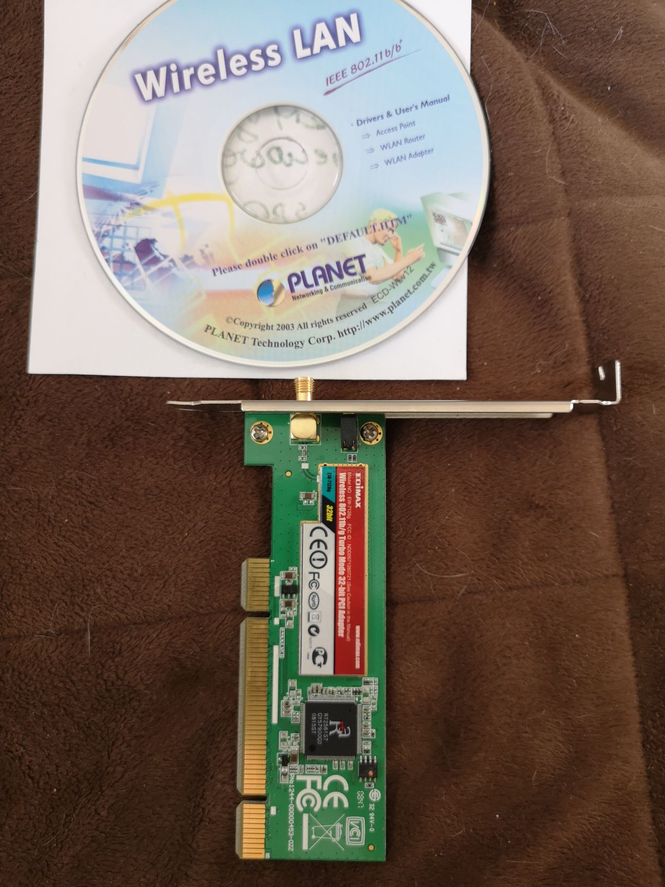 Adapter do sieci bezprzewodowej na PCI do komputerów+ sterowniki