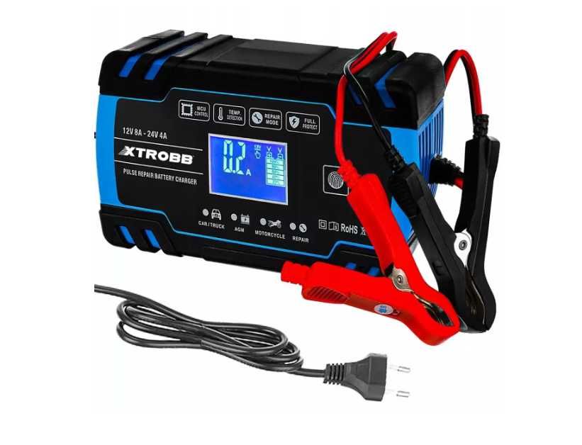 зарядний пристрій 12V-24V для акумуляторів зарядне 12в зарядне 24 в