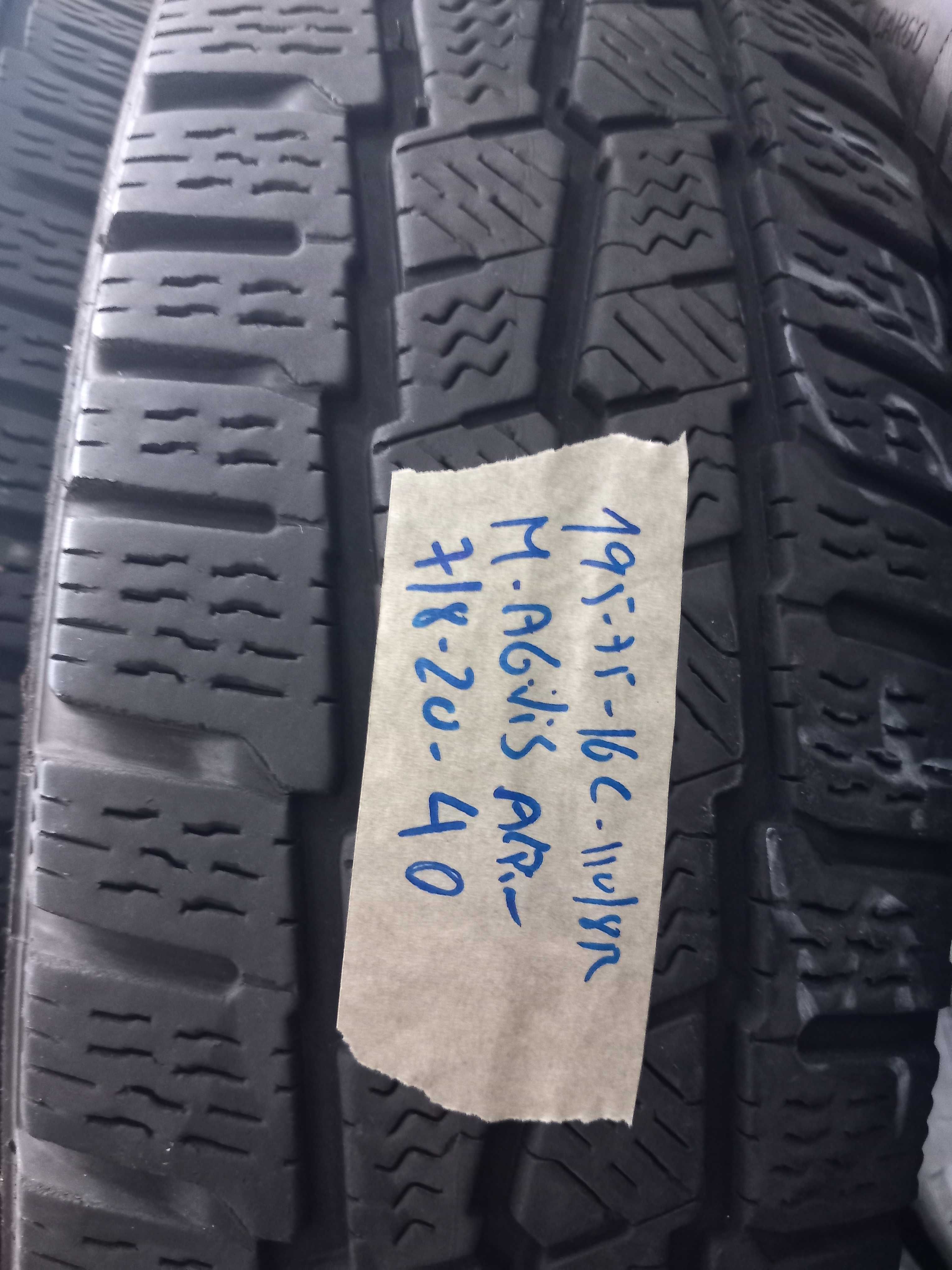 4 pneus 195/75R16 C Michelin seminovos