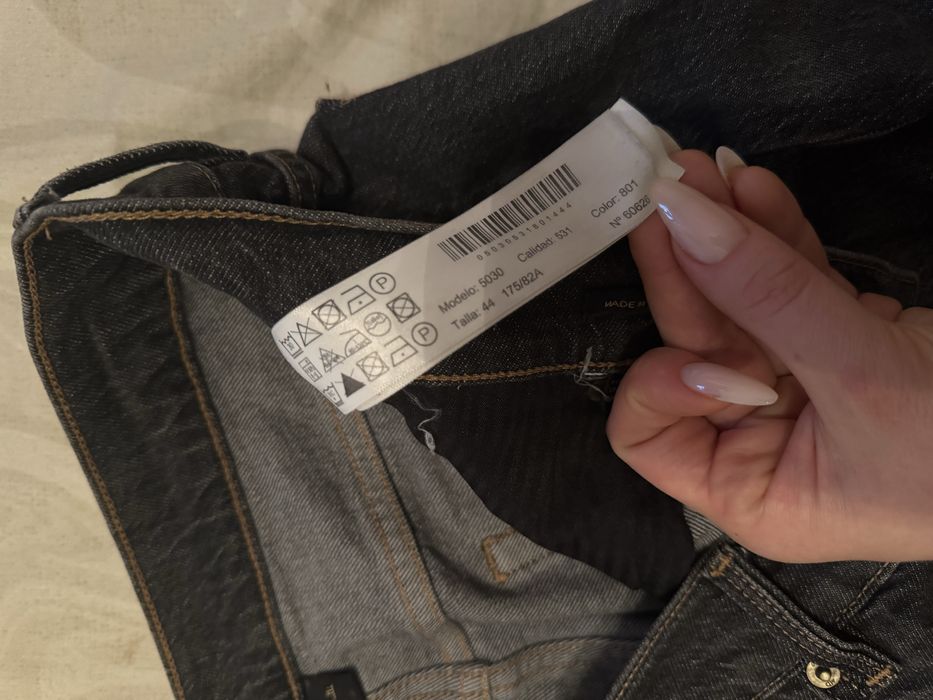 Серые джинсы massimo dutti 44 l m xl