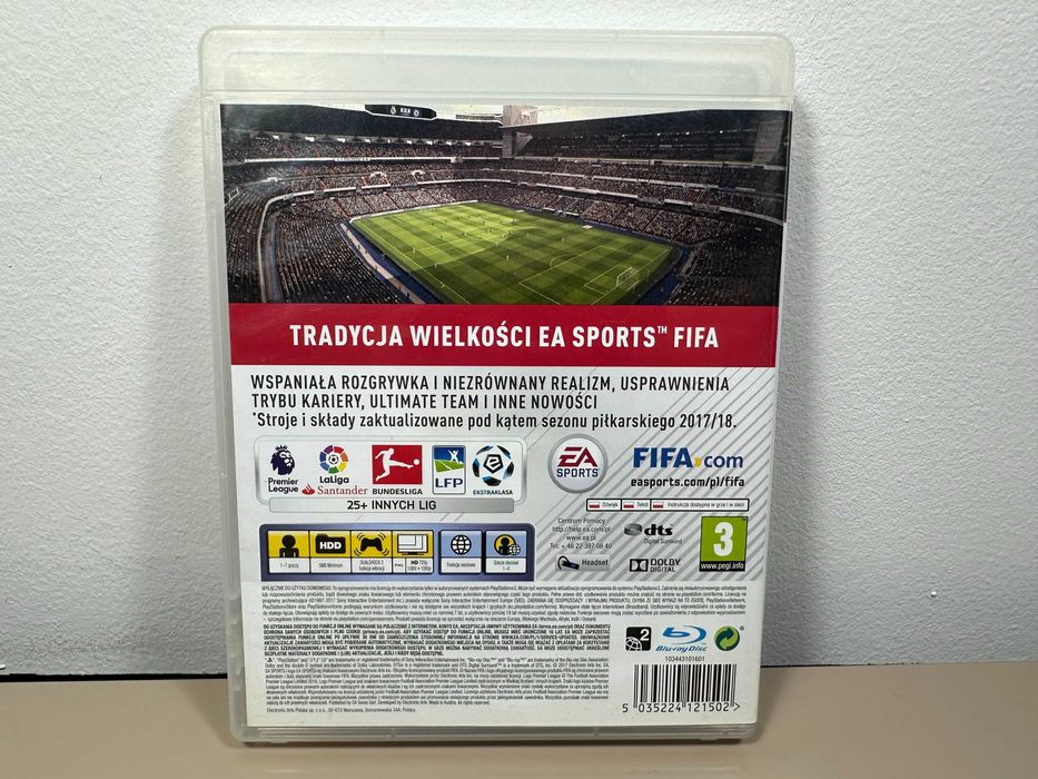 PS3 FIFA 18 EDYCJA LEGACY Super Stan Polskie Wydanie DUBBING PL