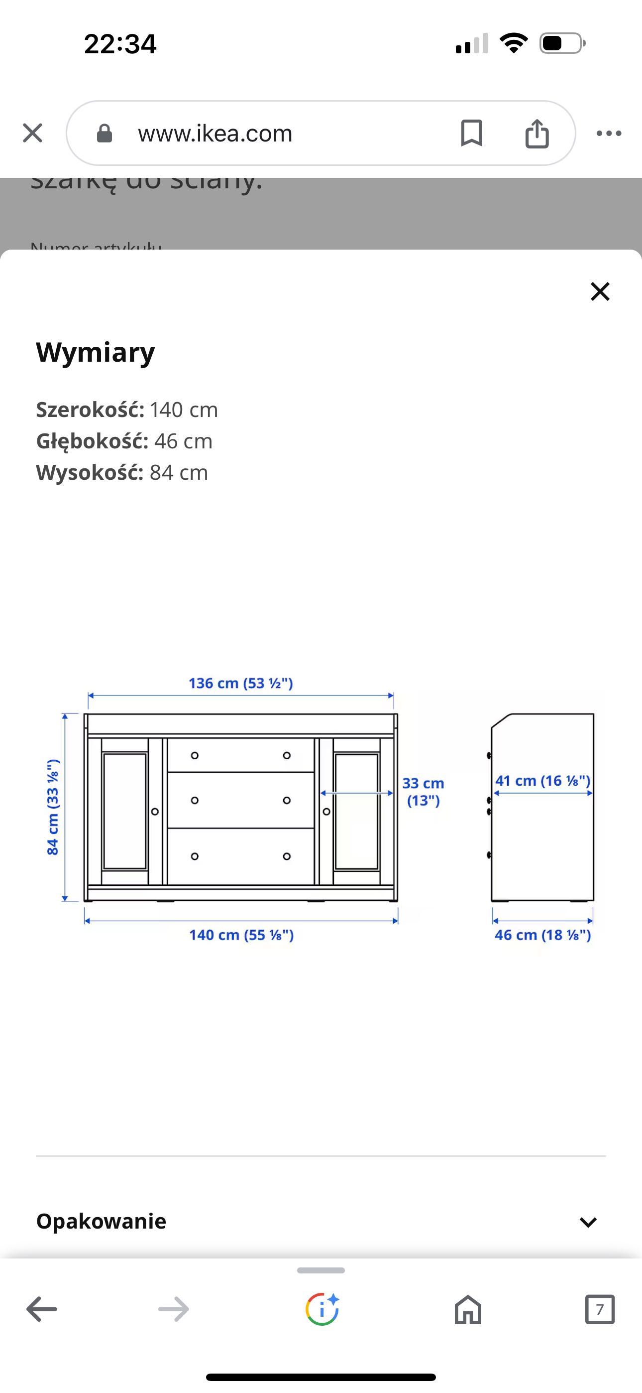 Sprzedam komodę białą