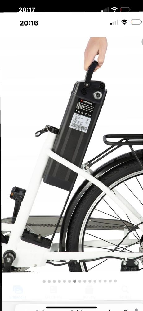 Rower elektryczny DYU C6 duże koła 12,5Ah bateria