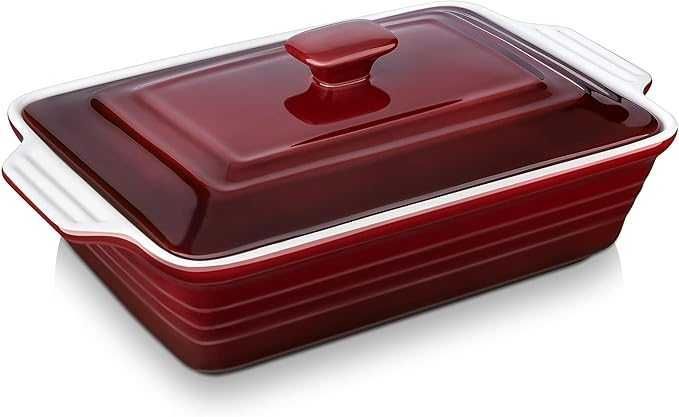 Naczynie Ceramiczne do Pieczenia z Pokrywką 4300 ml Lovecasa DEFEKT