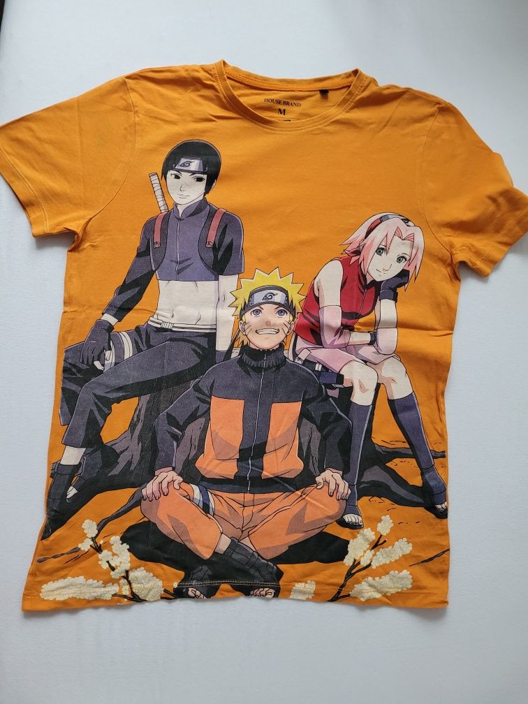 Pomarańczora koszulka Naruto rozmiar M Tshirt męska