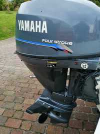Silnik zaburtowy Yamaha F25  AMH  stopa S jak nowy rumpel