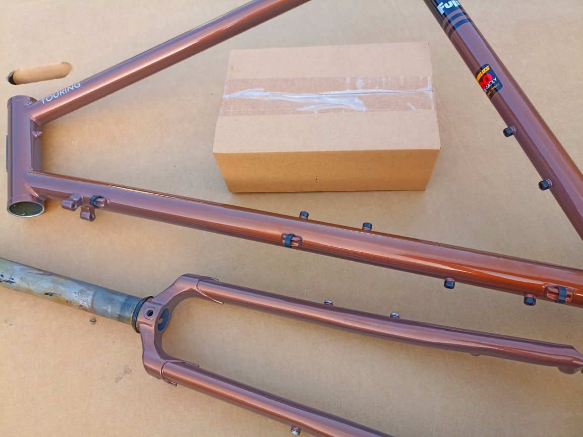 Nowa Rama Fuji Turing Cromo Frame set + widelec  + stery . tarczowe