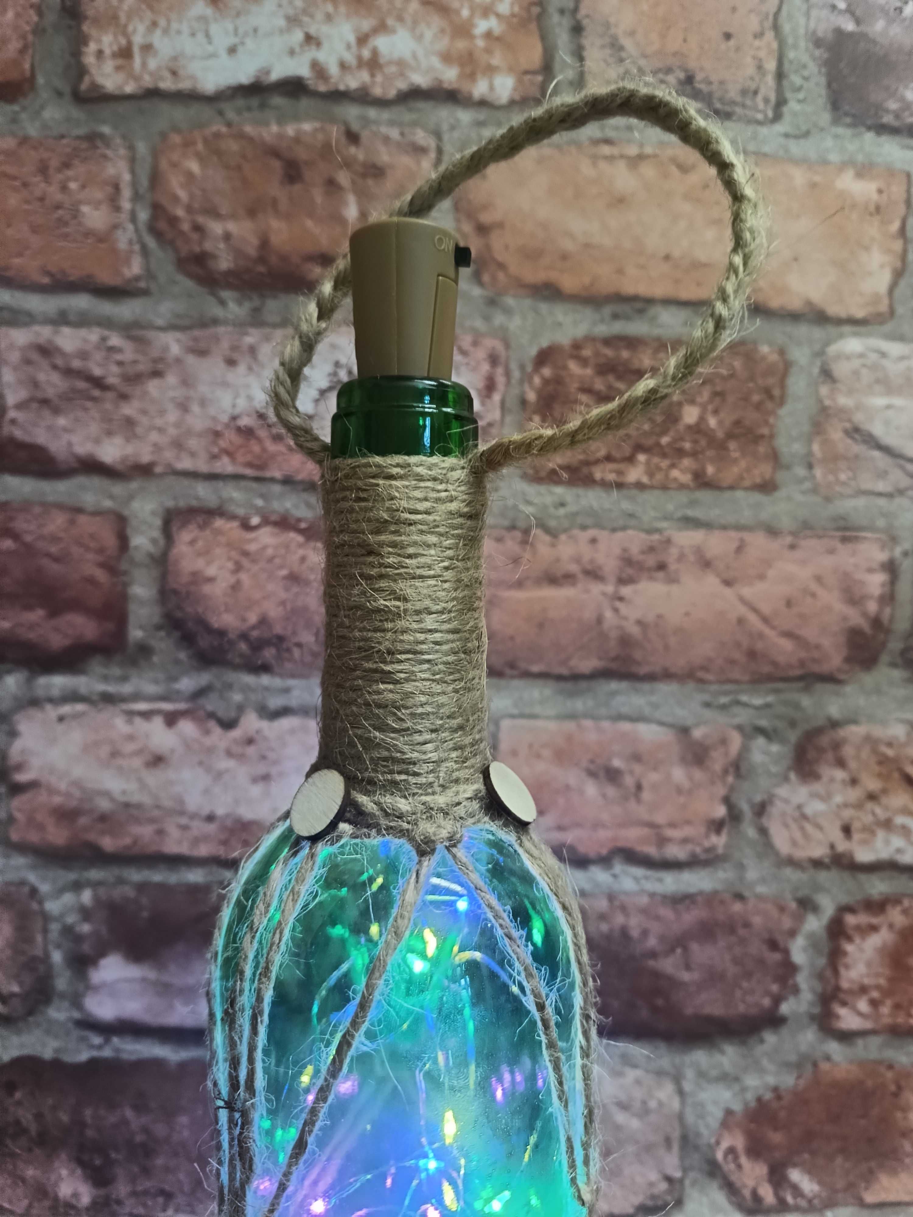Lampion Boho sznurek jutowy