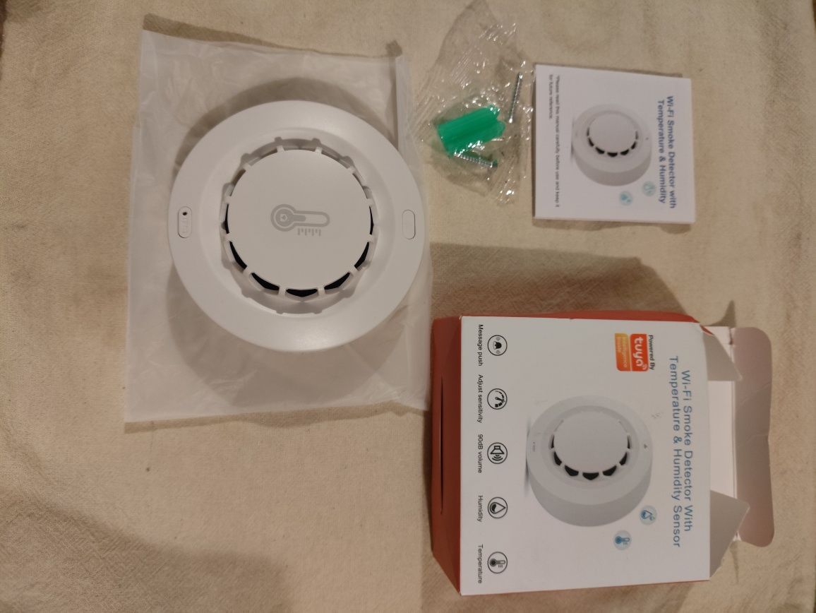 Czujnik dymu wi-fi - alarm pożarowy Tuya