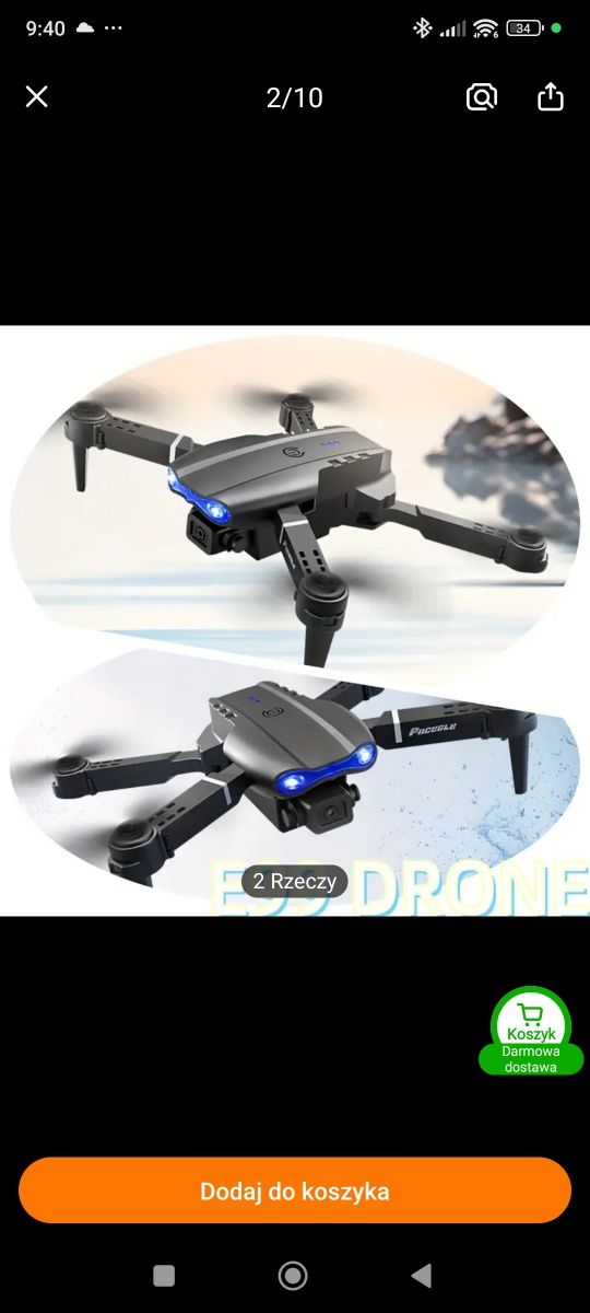 Dron model E 99 z Temu