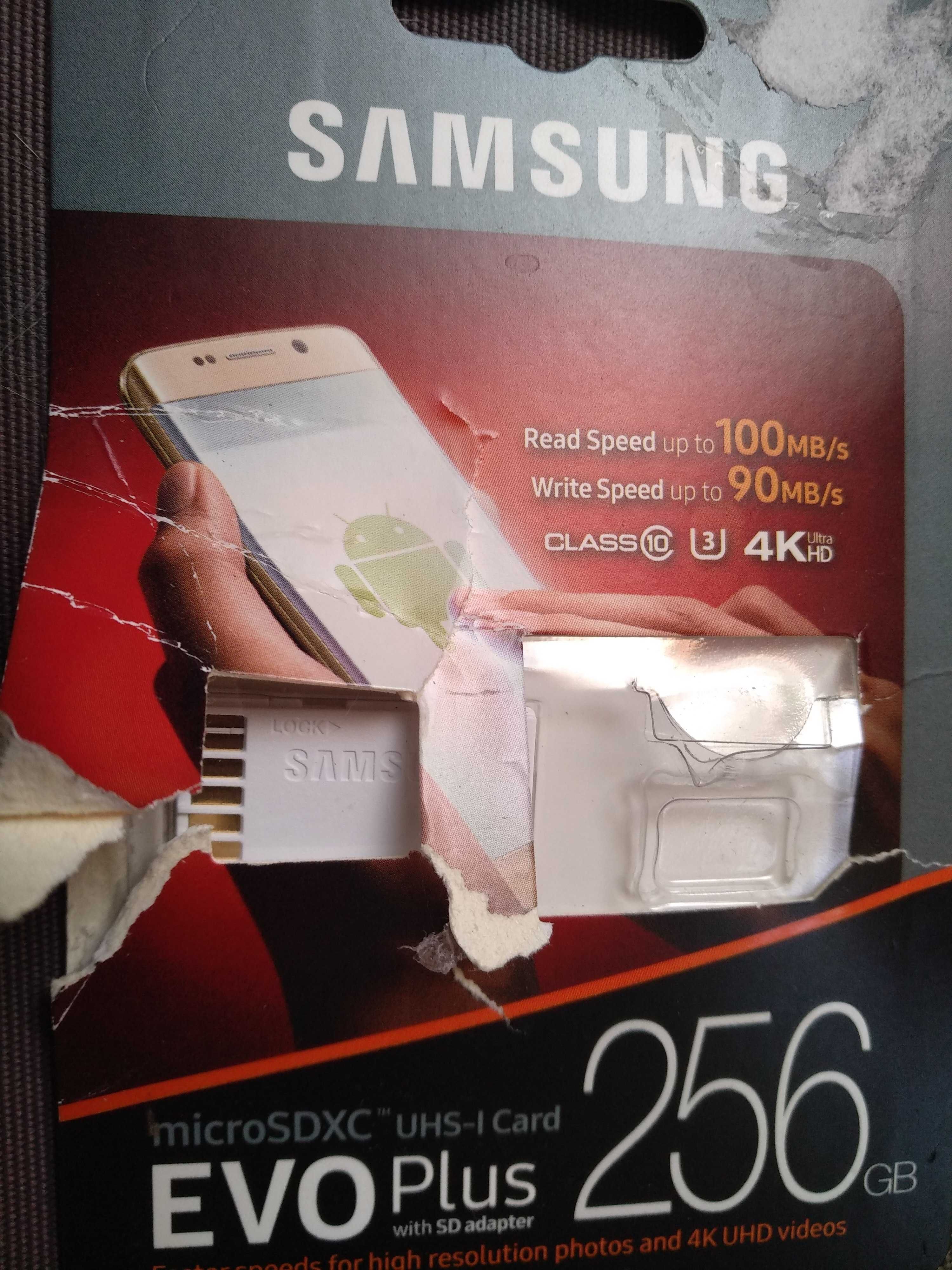 ФЛЭШКА карта памяти SAMSUNG micro EVOplus 256 GB новая