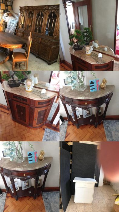 Mobiliário novo (mesas, cadeiras, aparadores)