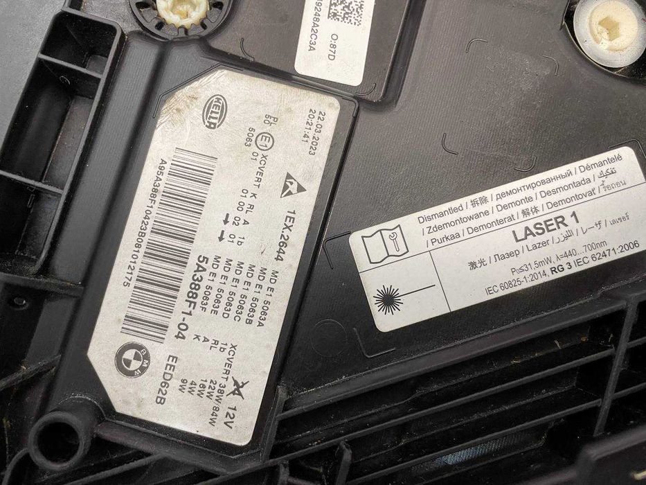 Фара фары BMW 5 G30 F90 БМВ Г30 ф90 лазер laser shadow line trade in