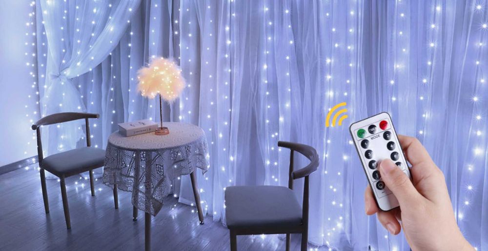 Cortina de LEDS de 3x3 metros! cor branca - novo