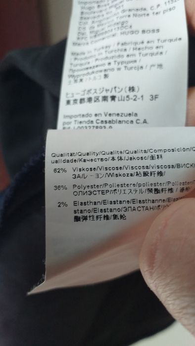 Spódnica Hugo Boss 12 40 granatowa do kolan trapezowa