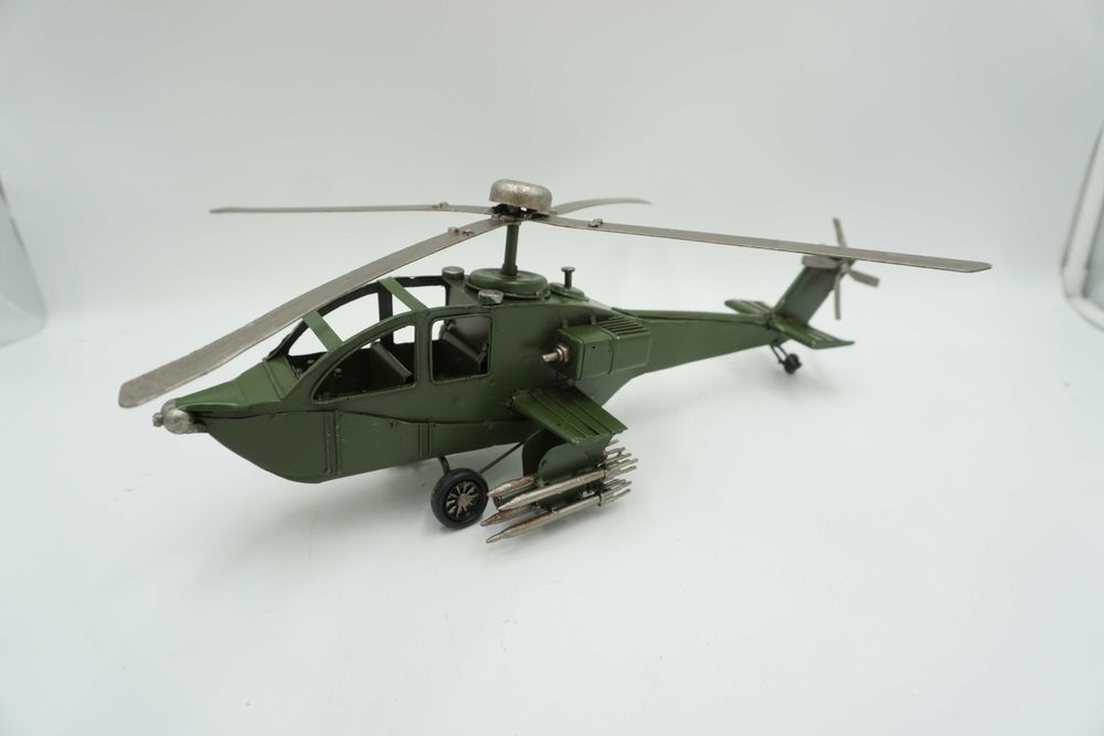 METALOWY model helikopter wojskowy-prezent