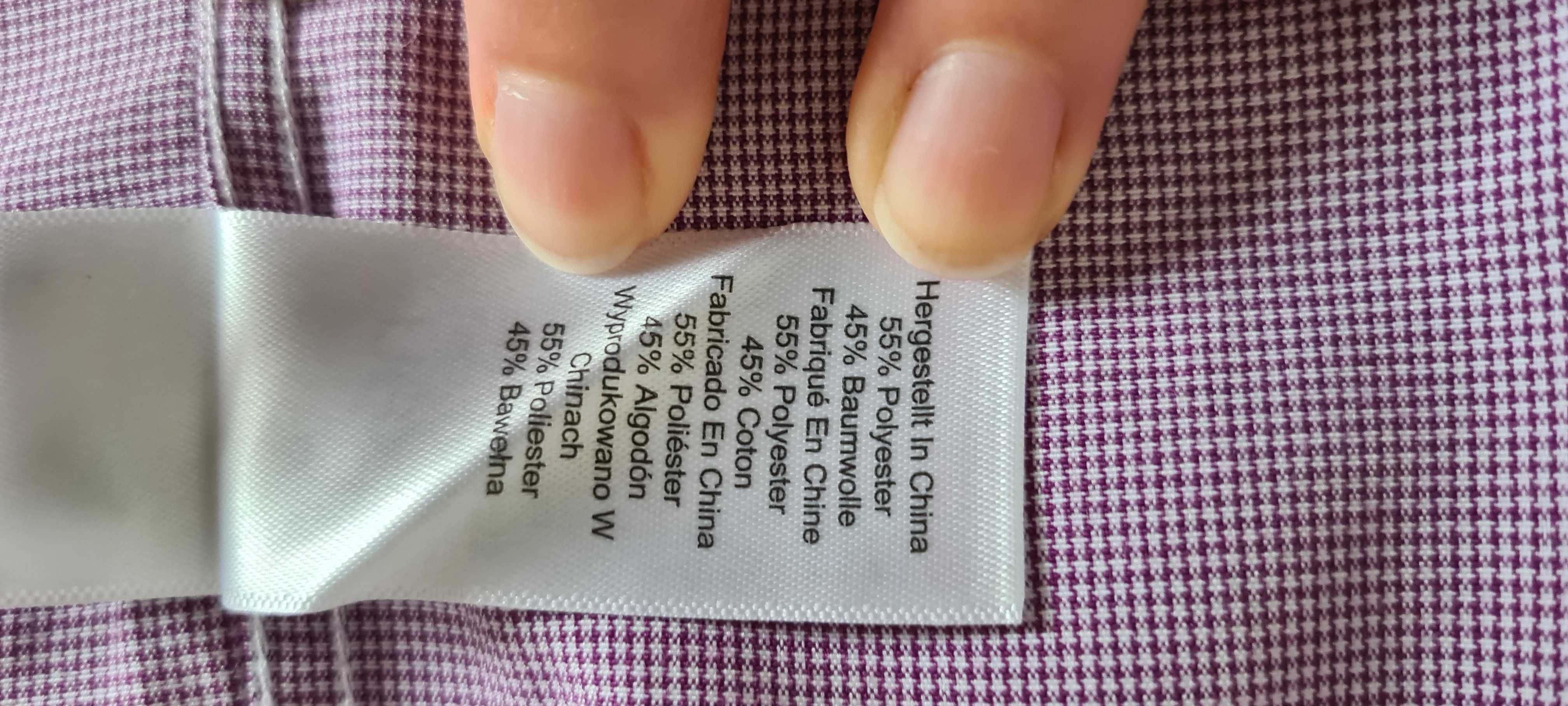 Elegancka koszula w drobną kratkę