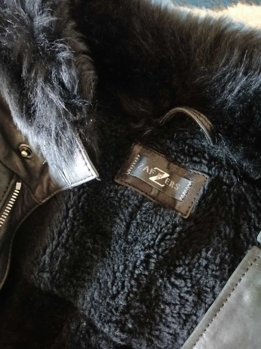 Куртка шкіряна зимова чоловіча Італія