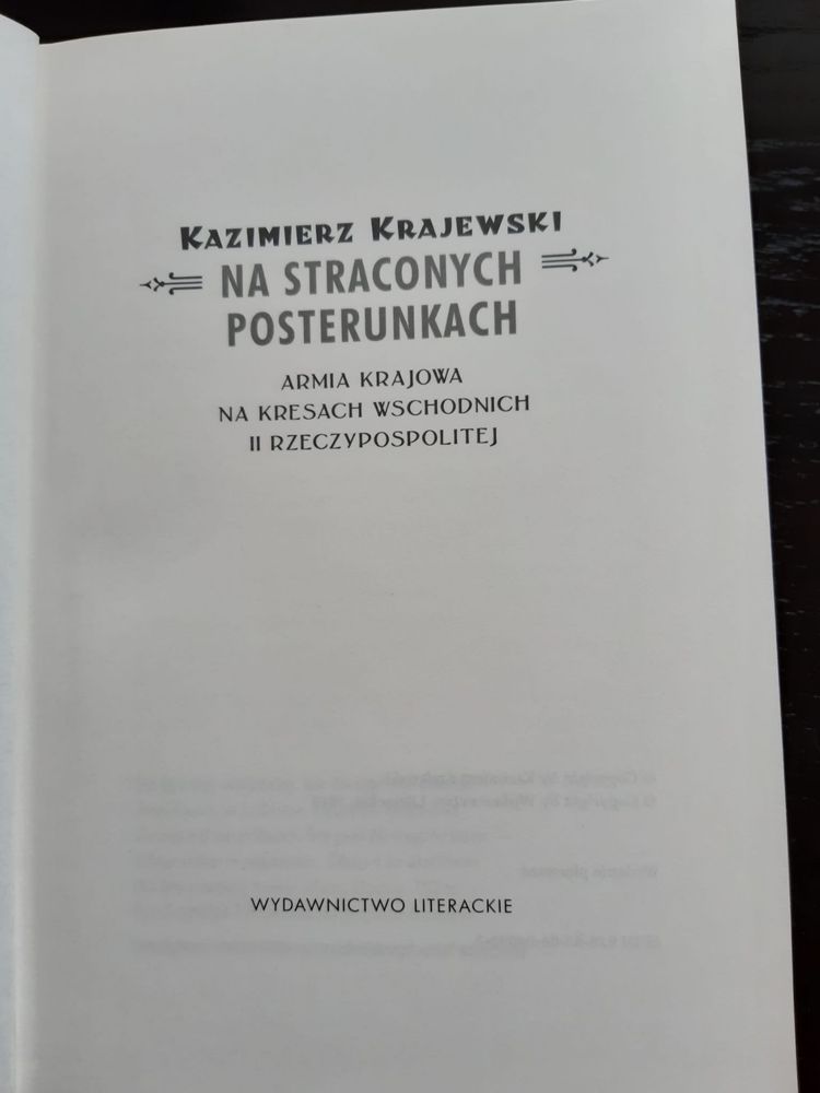 K. Krajewski „Na straconych posterunkach”