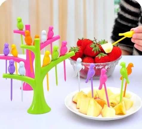 Новый набор шпажек. Птички на дереве