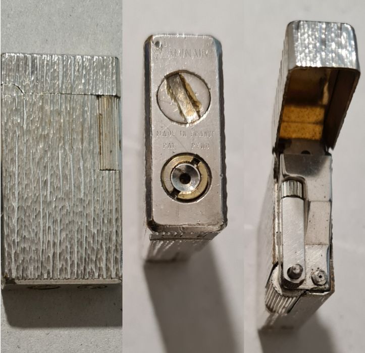 Esqueiro(antigo),e canetas tudo em prata(raro),c/estojo