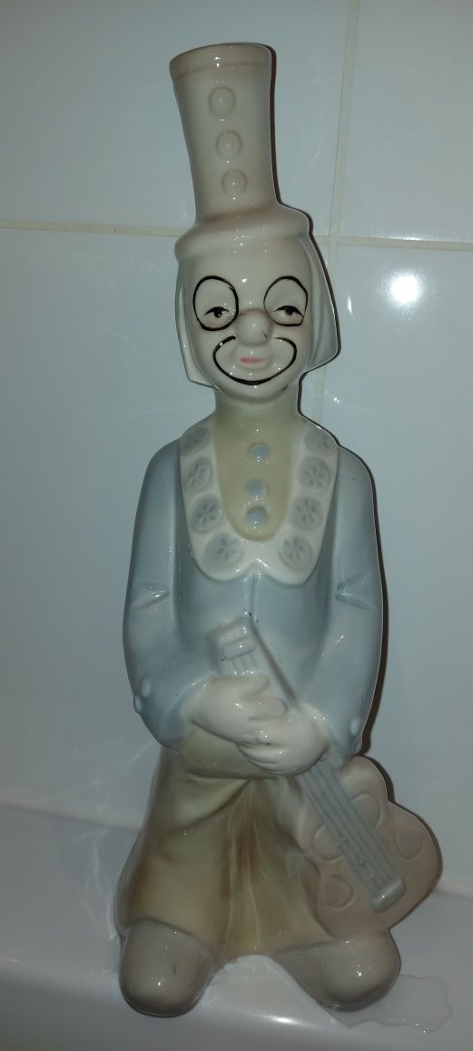 Stara figurka klaun porcelanowy