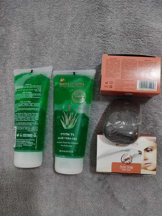 Израильская косметика - гель Алоэ, мыло от акне SEA of SPA (Израиль)