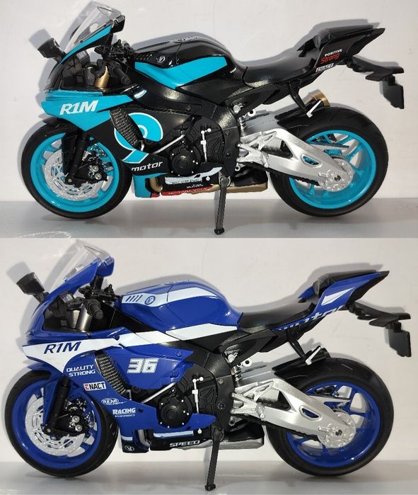 YAMAHA YZF-R1M модель мотоцикла 1:9 со звуком и светом металл