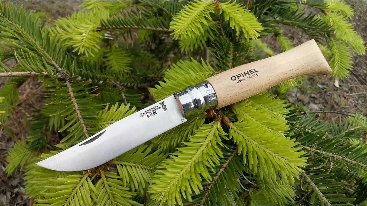 Opinel Inox 9 Франция кухонный острый нож сталь нержавейка  ручка бук