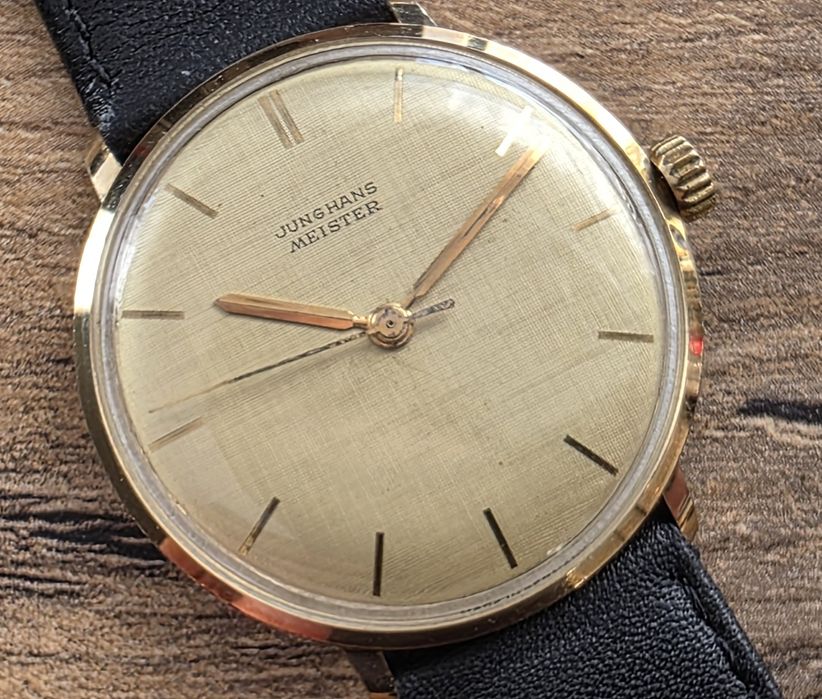 Junghans Meister precyzyjny mikroregulacja  meski mechaniczny vintage