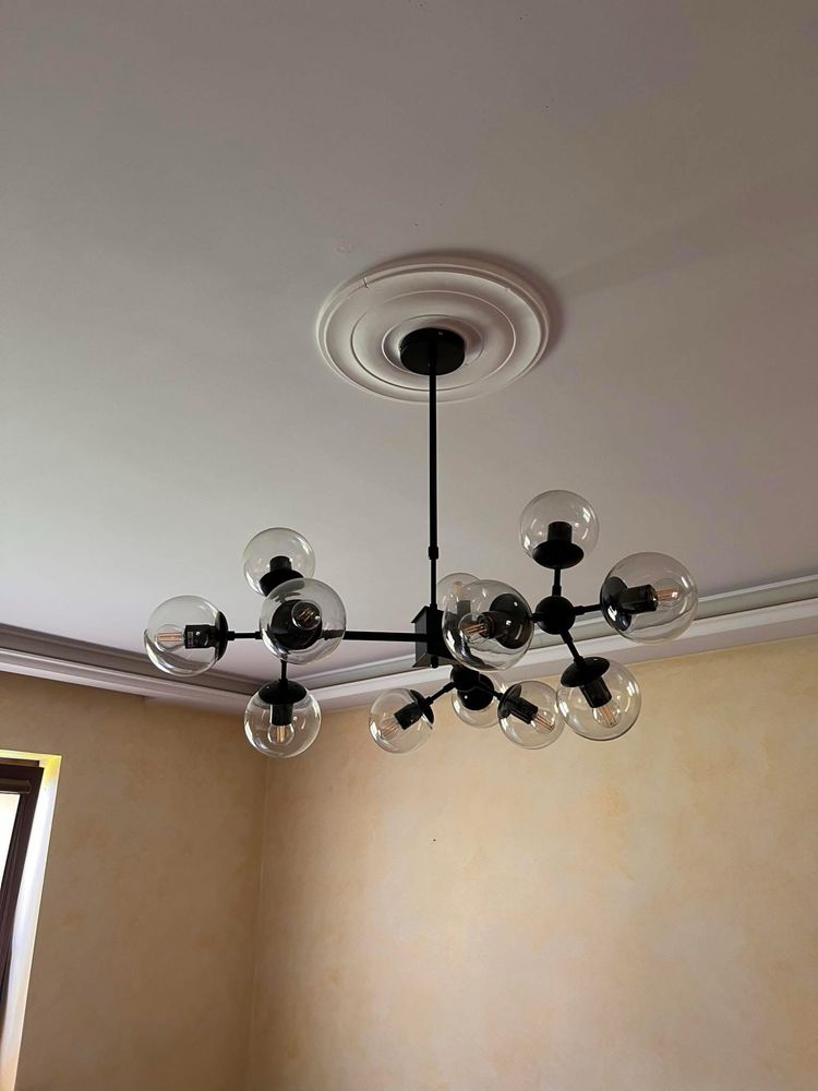 Żytrandol,lampa wisząca 12 kul szklanych