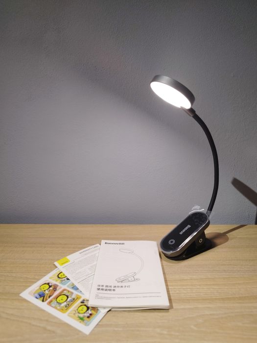 Baseus Mini Clip Lamp лампа для читання на прищіпці (DGRAD-0G)